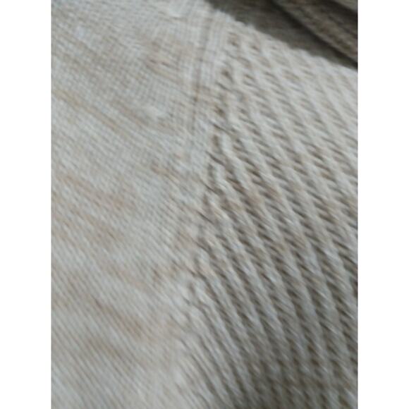 Croft & Barrow Size M Long Sleeve Tan And Cream Cowl Neck Pull Over Sweater - Picture 4 of 8